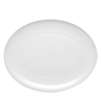 Rosendahl - Lyngby Porcelain Rhombe Large Oval Serving Dish