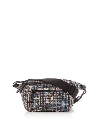 MZ WALLACE Small Crosby Bouclé Tweed Crossbody Sling Bag