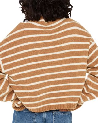 Striped Turtleneck Sweater