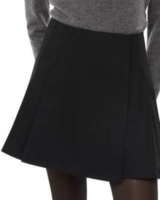 Whistles - Pleated Cotton Mini Skirt