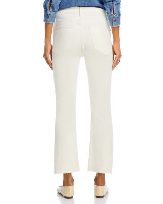 Peyton High Rise Ankle Bootcut Jeans in Ecru