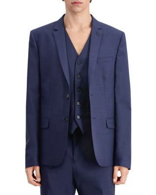 The Kooples Blurry Check Fitted Suit Jacket