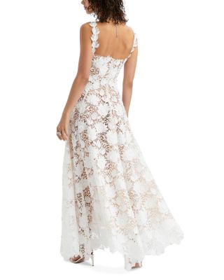 chinese dress ladies 1996 Oscar De La Renta White Slip Gown – Choux Louise main image 0