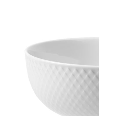 Lyngby Porcelain Rhombe Bowl, White