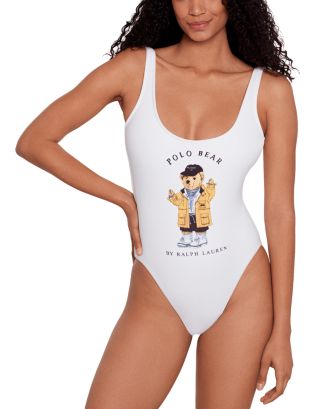 Polo Ralph Lauren Teddy Bear Scoop Neck ワンピース水着 Polo Ralph Lauren Teddy Bear Scoop Neck One Piece Swimsuit