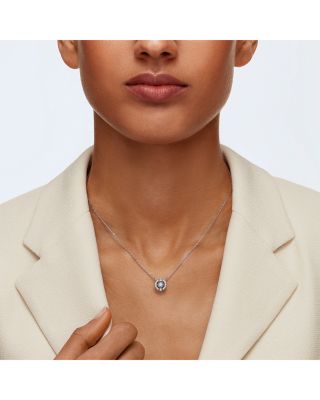 Una Pav&eacute; Pendant Necklace, 15-17"