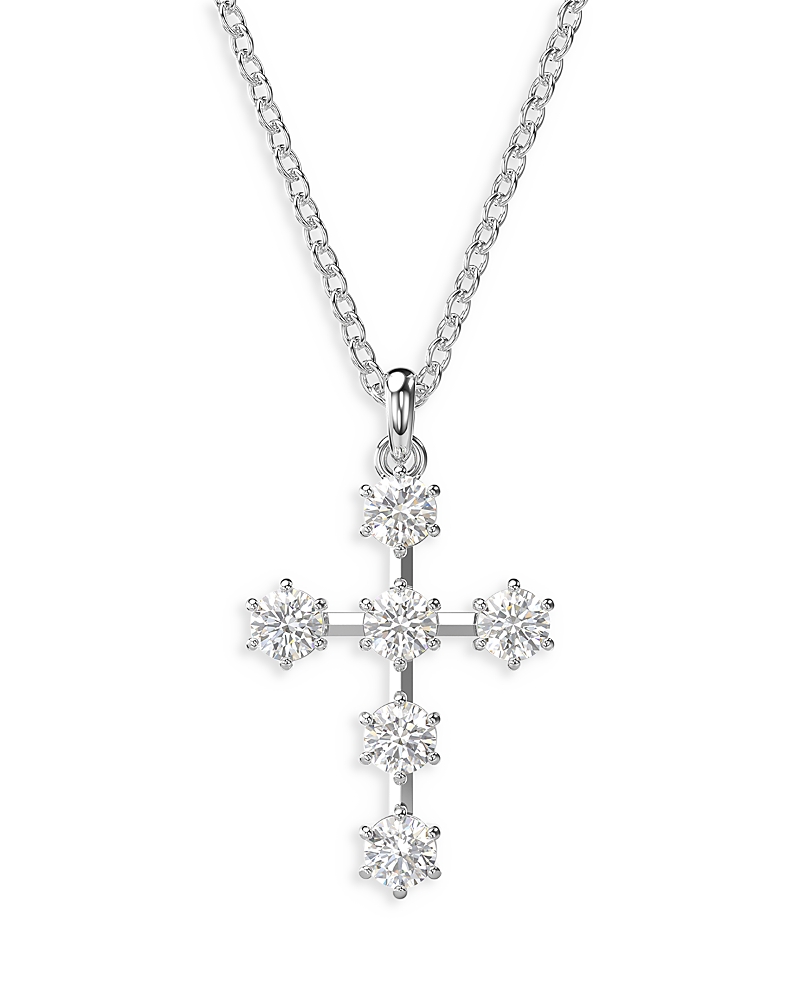 Swarovski Insigne Crystal Cross Pendant Necklace, 14.96-17.72