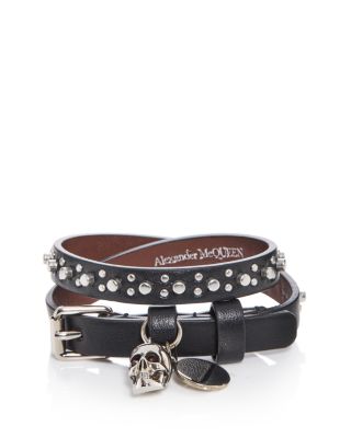 Alexander mcqueen fashion double wrap bracelet