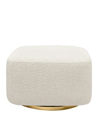 Kiwi Boucl&eacute; Gliding Ottoman