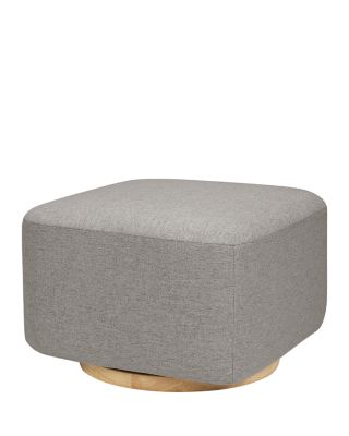 Kiwi Gliding Ottoman with Light Wood Base