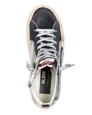 Women's Slide Laminated High Top Sneakers