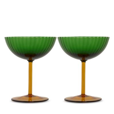 Champagne Coupe Glasses, Set of 2