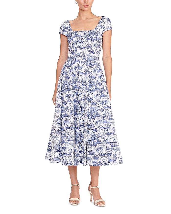STAUD Wells Printed Dress | Bloomingdale's