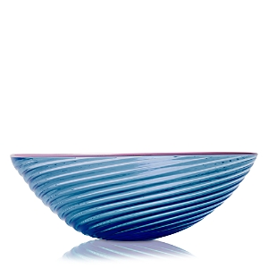La Doublej Orto Murano Glass Bowl In Blu Fumé