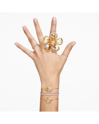 Matrix Tennis Bracelet in Gold Tone