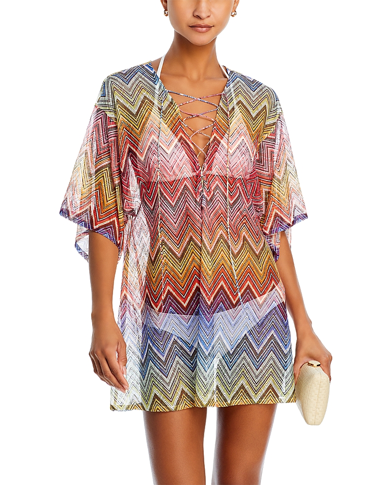 Missoni Multicolor Chevron Swim Cover-Up Tunic