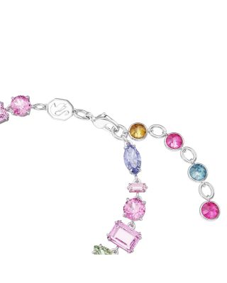 Gema Multicolor Mixed Cut Bracelet in Rhodium Plated
