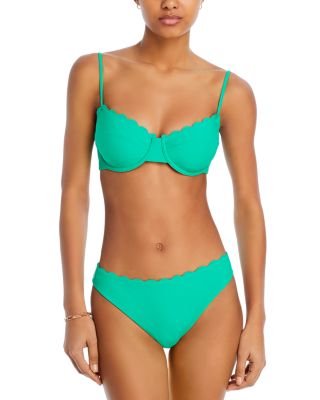 Leyla Scalloped Bikini Top & Amani Scalloped Bikini Bottom