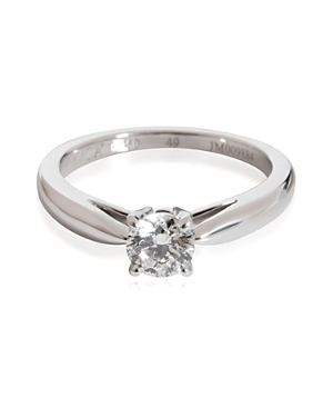 Pre-owned Van Cleef & Arpels  Van Cleef & Arpels Diamond Engagement Ring In Platinum In Metallic