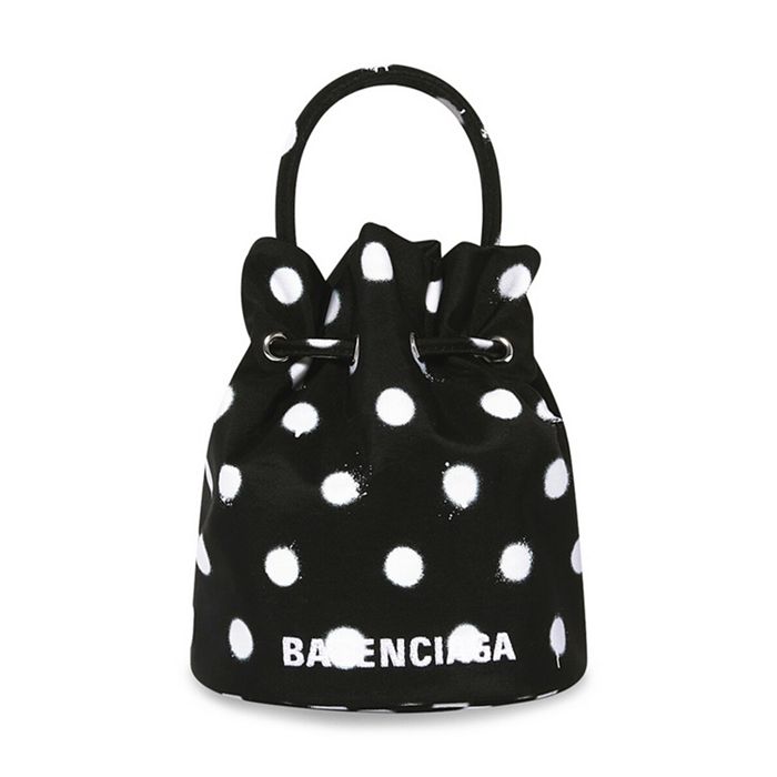 Balenciaga nylon bucket clearance bag