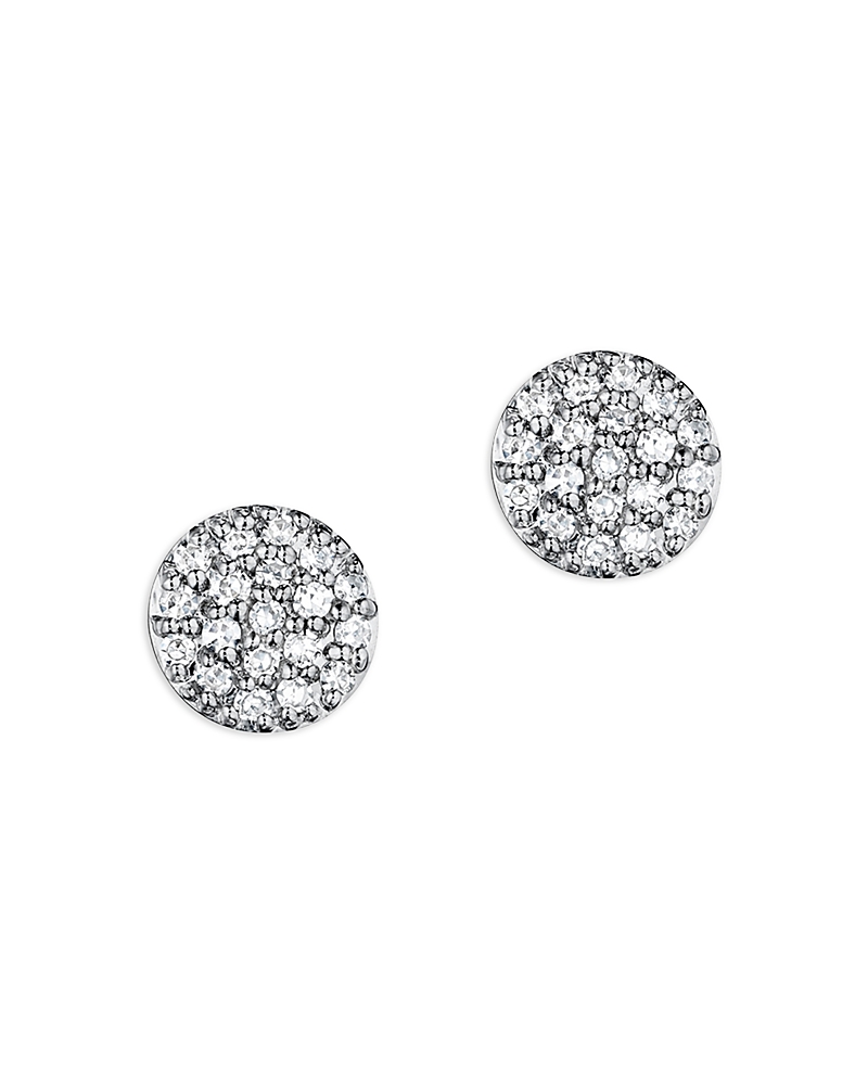 Phillips House Rhodium & 14k Yellow Gold Diamond Micro Infinity Stud Earrings In White