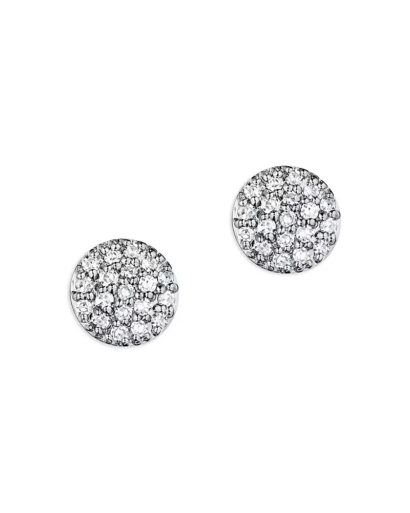 Phillips House Rhodium & 14K Yellow Gold Diamond Micro Infinity Stud Earrings