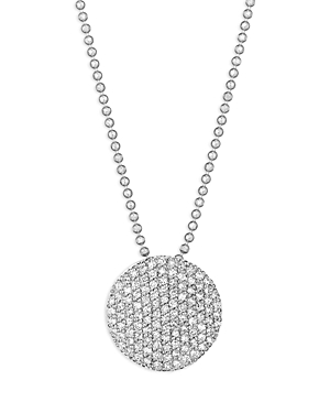 14K White Gold Affair Diamond Pave Infinity Pendant Necklace, 16-18