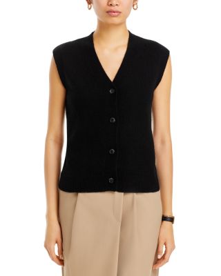 100% Cashmere Buttoned Vest - Exclusive
