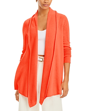 C By Bloomingdale's Cashmere C By Bloomingdale's Open-front Cashmere Cardigan - 100% Exclusive In Heather Guava