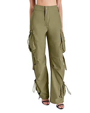 Steve Madden Duo Wide Leg Cargo Pants In Warm Stone