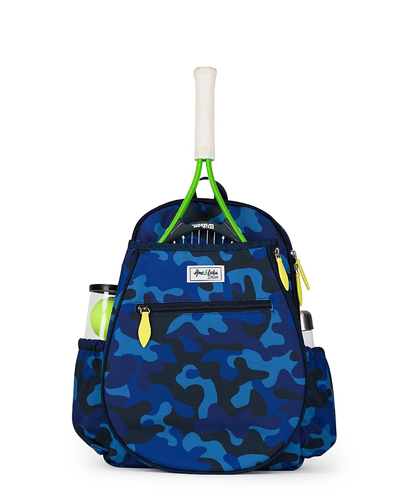 Ame & Lulu Unisex Navy Camo Big Love Tennis Backpack - Little Kid, Big Kid