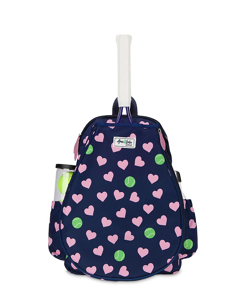 Ame & Lulu Girls' Hearts Little Love Tennis Backpack - Little Kid, Big Kid
