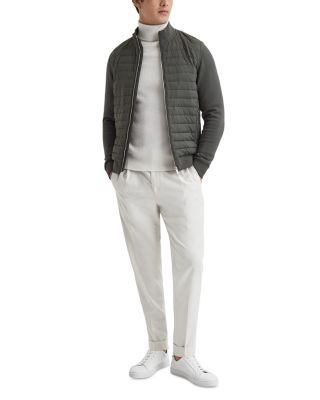 Freddie Cotton Blend Interlock Quilted Full Zip Jacket