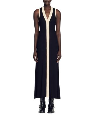 sandro black and white dress Sandro