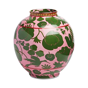 La Doublej Bubble Vase In Wildbird Rosa/verde