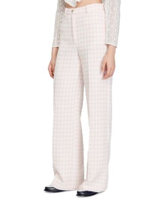 Sandro Lian Tweed Flare Pants