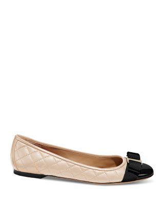 Women's Varina Q Leather Quilted Ballet Flats