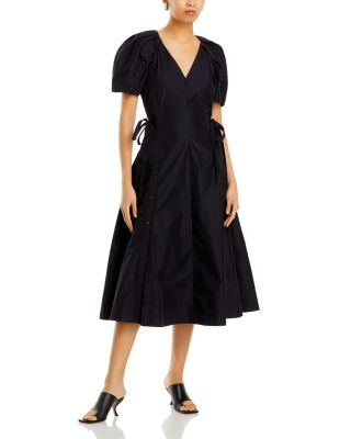 3.1 Phillip Lim - Button Trim Puff Sleeve Dress