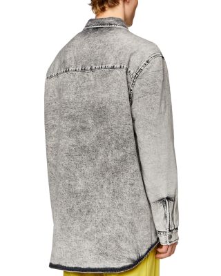 Flaim Snap Front Padded Denim Shirt