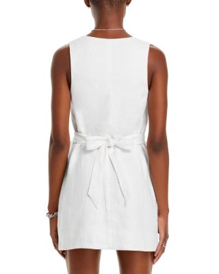 chinese dress ladies Marga Mini Dress, Marine Stripe 4
