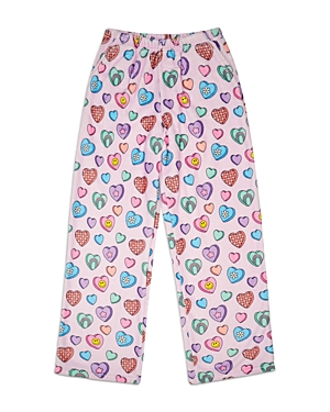 Iscream Girls' Candy Hearts Plush Pants - Big Kid In Multi