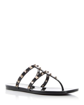 Valentino Garavani - Women's Slip On Thong Embellished Sandals