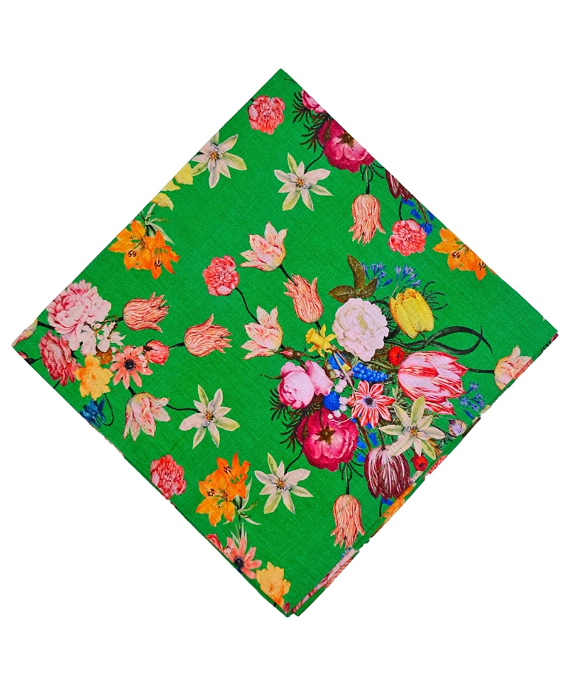 Tina Chen Designs Florals Palm Leaf 4-piece Napkins Set In Green