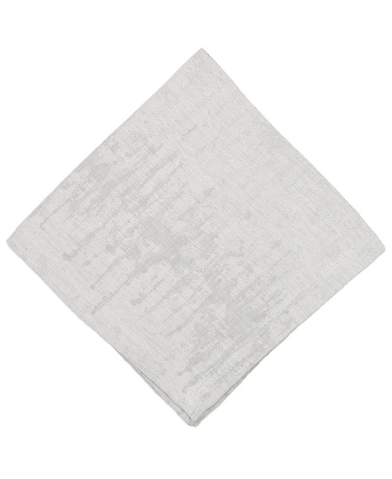Tina Chen Designs Jacquard Napkin 4-piece Set In Silver Tone