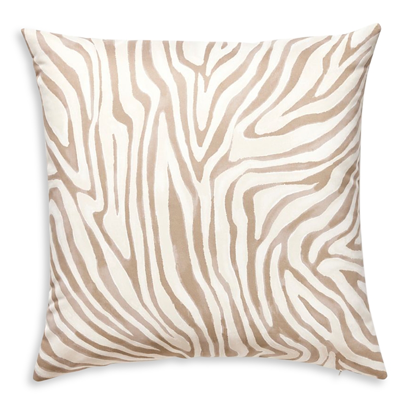 Scalamandre Kenya Faux Suede Decorative Pillow, 22 X 22 In Multi