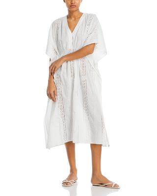 Echo - Eyelet Caftan Swim Cover-Up