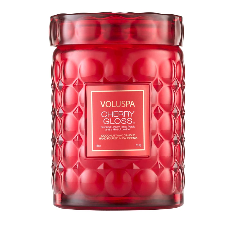 Voluspa Cherry Gloss Large Jar Candle, 18 Oz. In Red