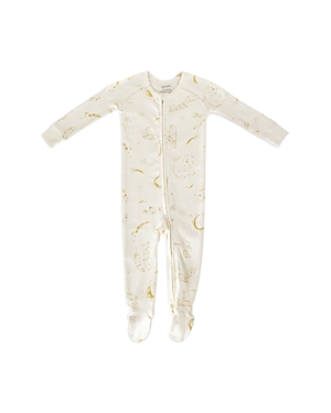 Pehr Unisex Cotton Printed Snug Fit Sleeper Footie - Baby In Moondance