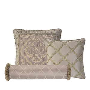 Shop Waterford Hazeldene Decorative Pillows, Set Of 3 In Taupe