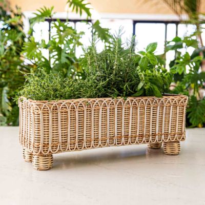 Provence Rattan Rectangular Planter